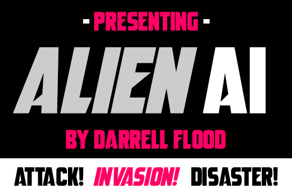 Alien AI Font: Sci-Fi Display Type