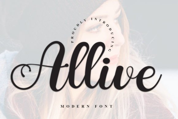 Allive: A Font for Elegant Branding