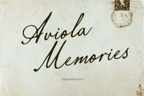 Aviola Memories Font for Elegant Branding