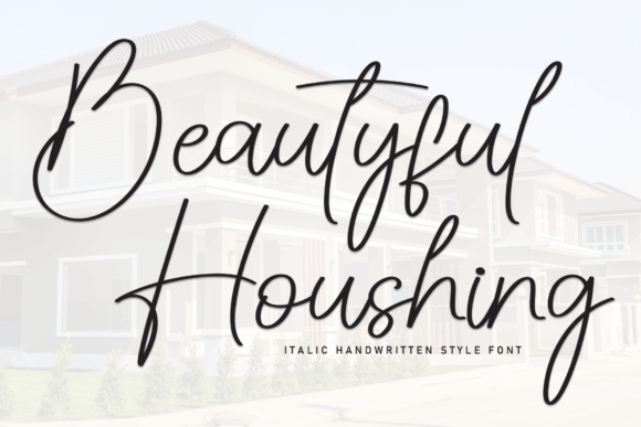 Beautyful Houshing Font for Creative Projects