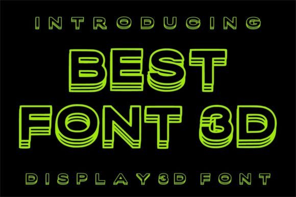 Best Font 3D for Editorial Design