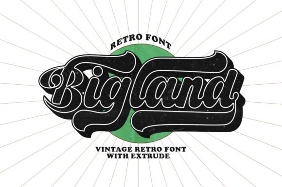 Bigland Retro: A Vintage Font for Modern Design