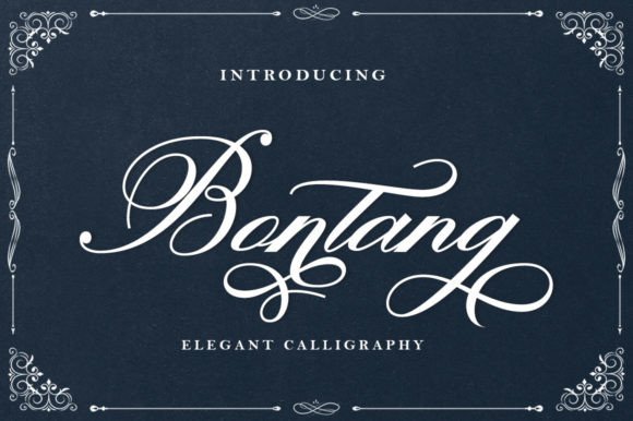 Bontang Font: Elegant Script for Editorial Design