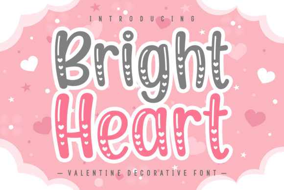 Bright Heart Font for Festive Design