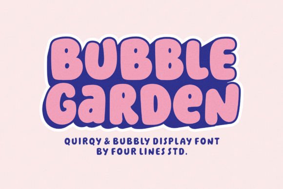 Bubble Garden Font for Creative Brands
