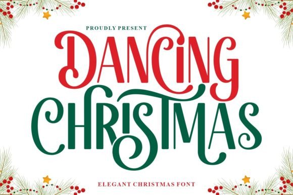 Dancing Christmas Font for Festive Design