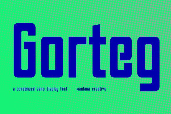 Gorteg Condensed Sans Display Font