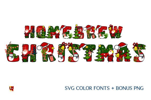 Homebrew Christmas Font for Festive Branding