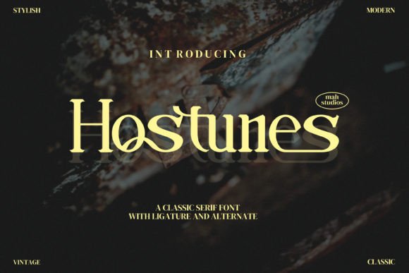 Hostunes: A Modern Serif Font
