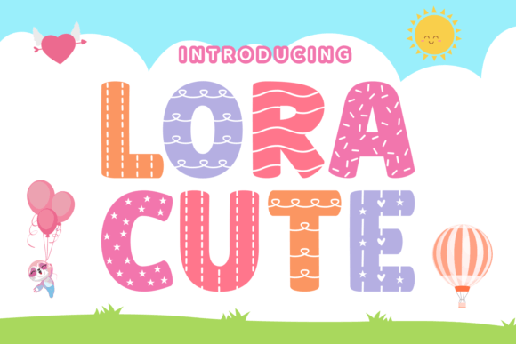 Lora Cute Font for Creative Projects