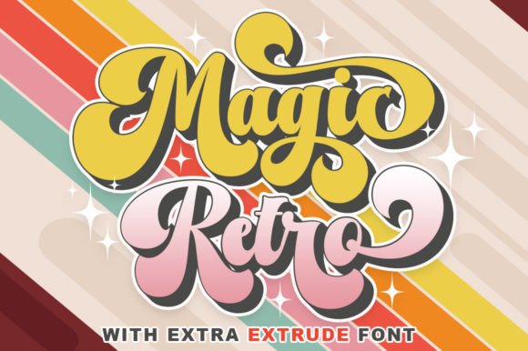 Magic Retro Font for Web Design