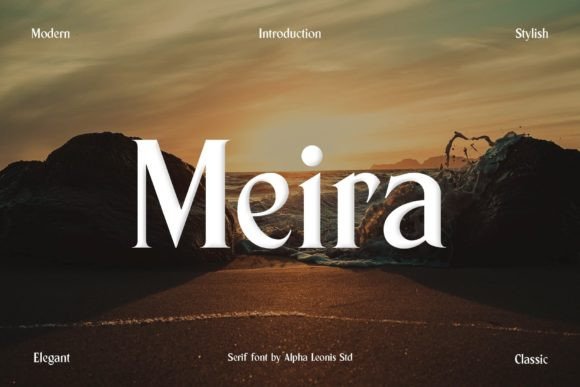 Meira: A Stylish Serif Font for Campaign Design