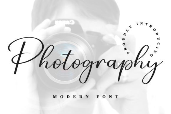 Photography Font for Web Design