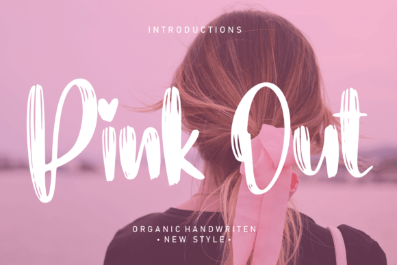 Pink Out Font for Editorial Design