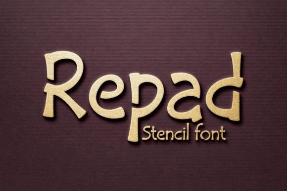 Repad Stencil: A Fun Display Font for Web Design