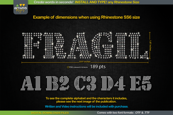 RS03 Seal Bold Rhinestone Template TTF