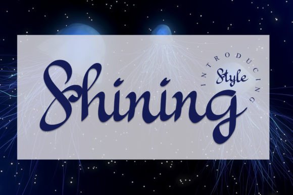 Shining Font: Elegant Script for Digital Design