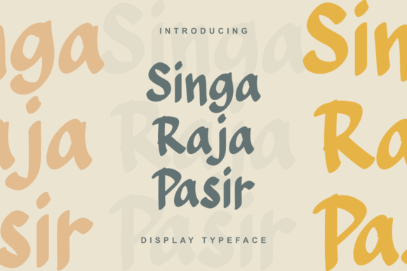 Singa Raja Pasir Font Review