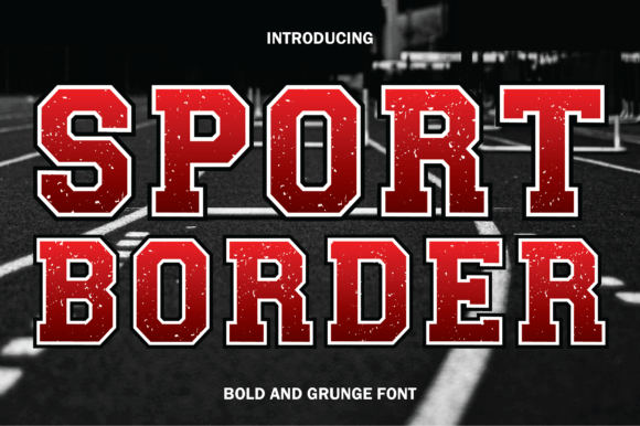 Sport Border Font for Bold Design