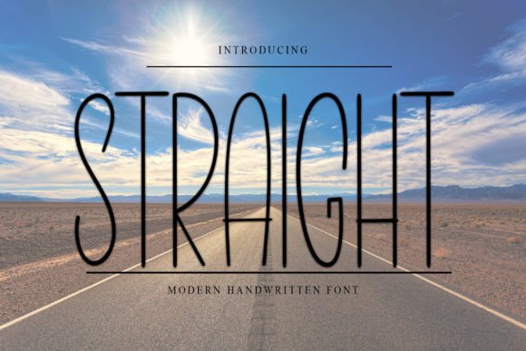 Straight Font for Creative Campaigns