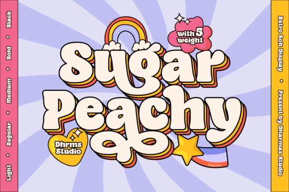 Sugar Peachy Font for Creative Brands