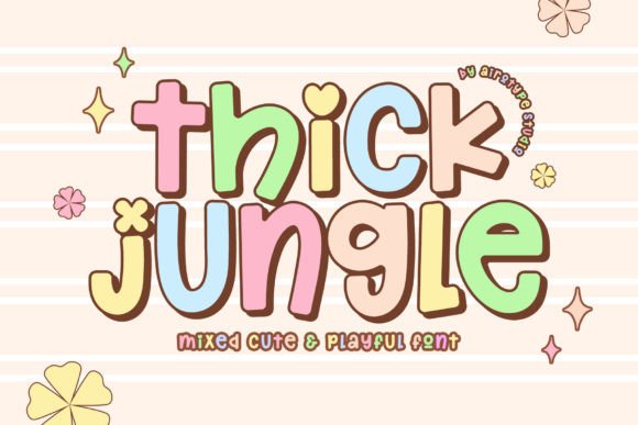 Thick Jungle Font for Creative Brands