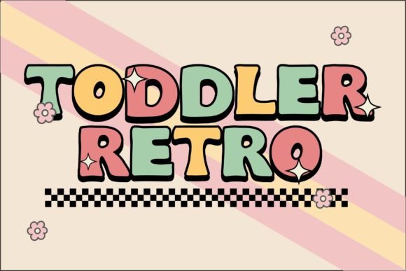 Toddler Retro Font for Creative Campaigns