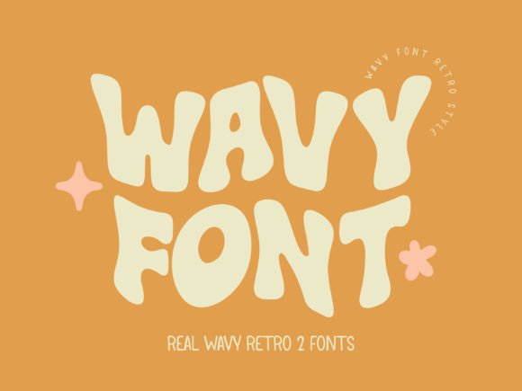 Wavy Retro Font for Creative Projects
