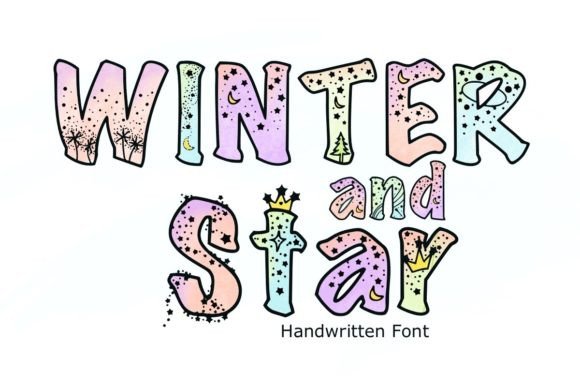 Winter and Star Font for Creative Brands